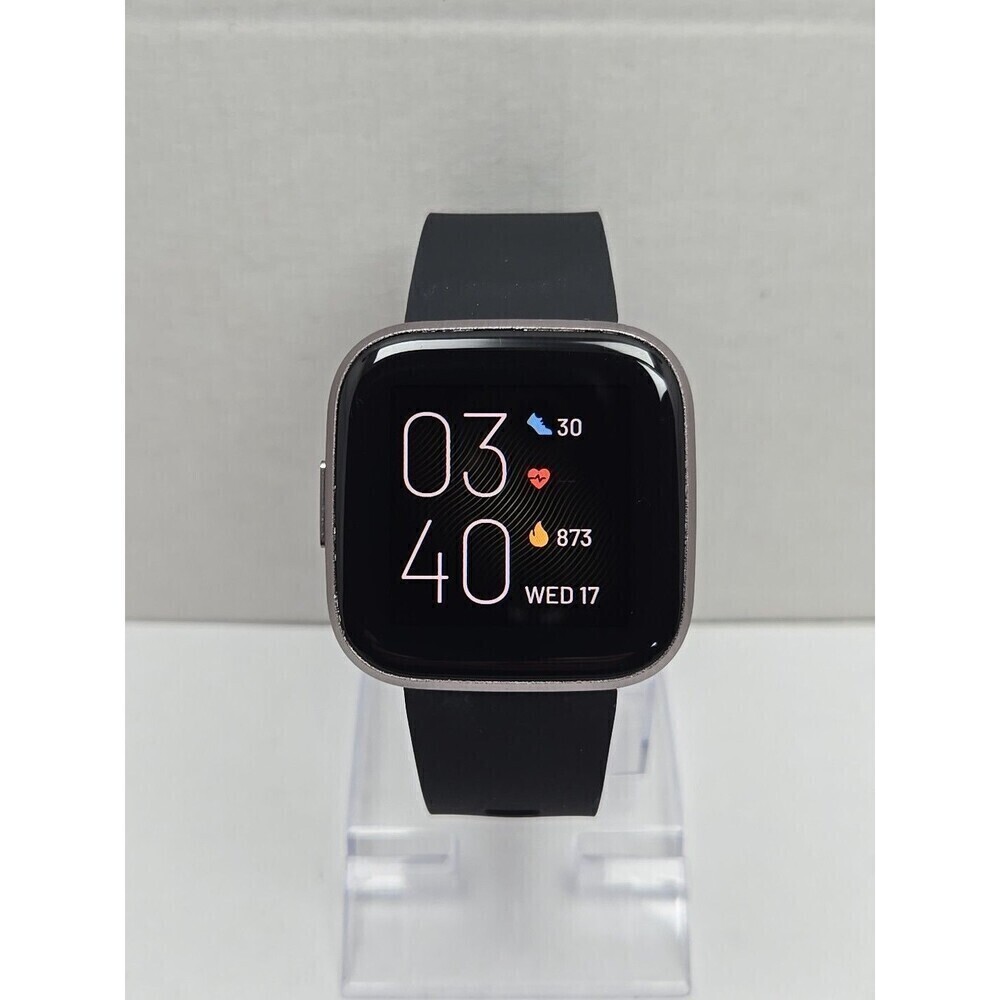 Fitbit Versa 2 Smartwatch Gray 40mm Alexa WR50M Always On Display No Charger